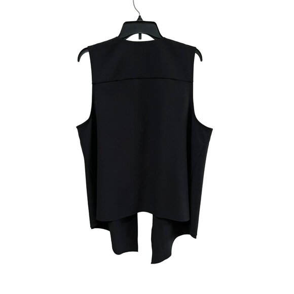NWT Simply Emma Dual Layer Black Onyx Vest Size 2X - Picture 2 of 6